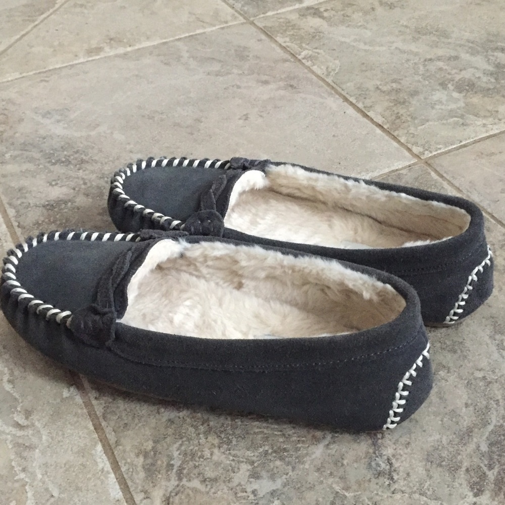 Suede slippers/shoes in like new condition